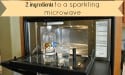 Ten minutes and two ingredients to a sparkling microwave