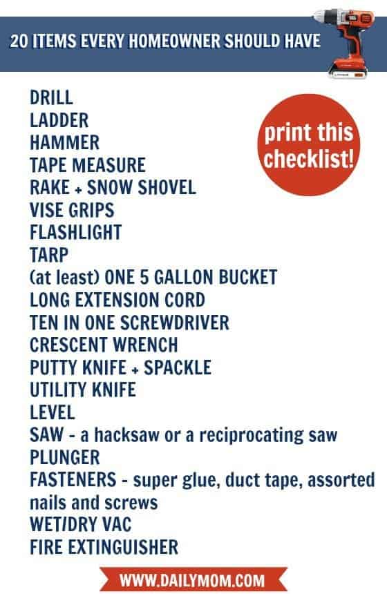 20 Items Every Homeowner Should Have Daily Mom