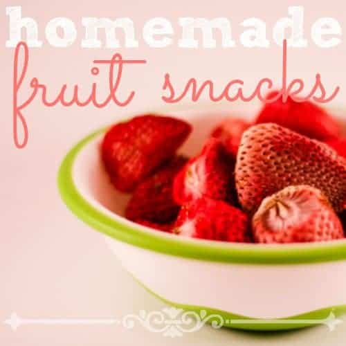 Toddler Eating: Homemade Fruit Snacks