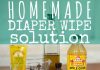 Homemade Diaper Wipe Solution