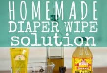 Homemade Diaper Wipe Solution