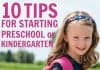 Tips For Starting Preschool Kindergarten