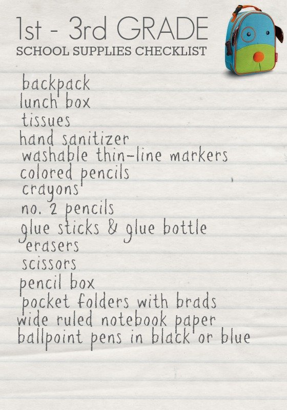 Back To School Shopping List 3 Daily Mom, Magazine For Families