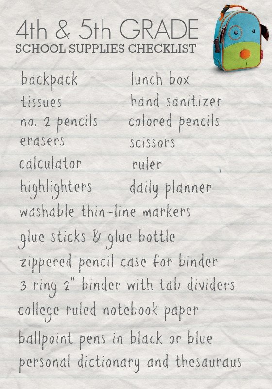 Back To School Shopping List 4 Daily Mom, Magazine For Families