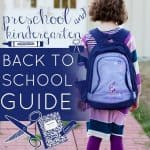 Preschool And Kindergarten Must Haves For Back To School