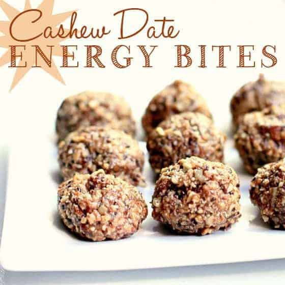 Cashew Date Energy Bites