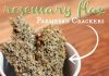 Rosemary Flax Parmesan Crackers