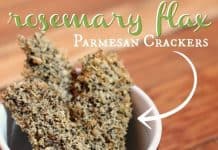 Rosemary Flax Parmesan Crackers