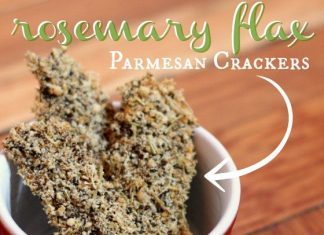 Rosemary Flax Parmesan Crackers
