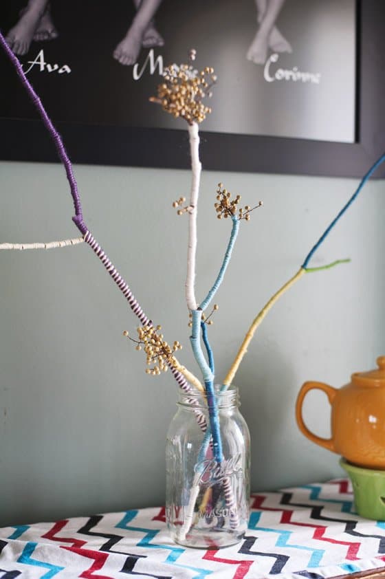 Diy Yarn Wrapped Centerpiece 5 Daily Mom, Magazine For Families