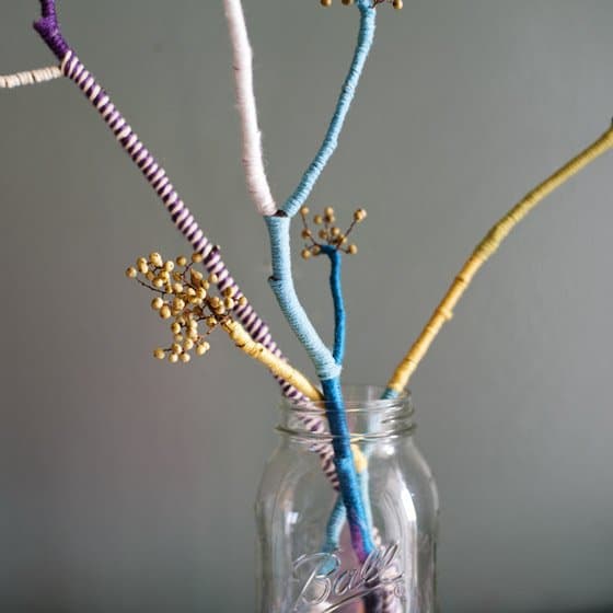 Diy Yarn Wrapped Centerpiece 4 Daily Mom, Magazine For Families