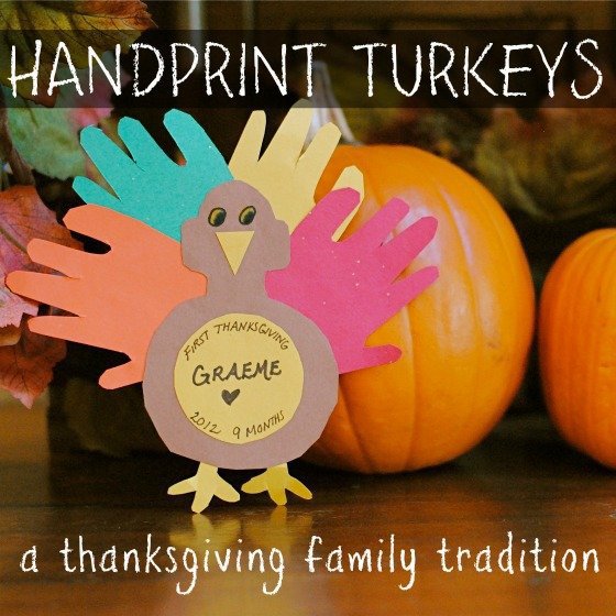 Hand Print Turkeys A Thanksgiving Family Tradition
