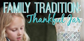 Family Tradition Thankful Jar