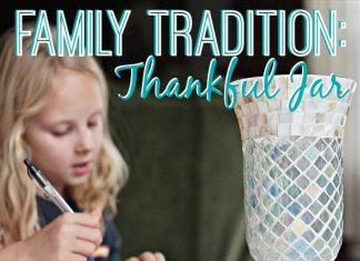Family Tradition Thankful Jar