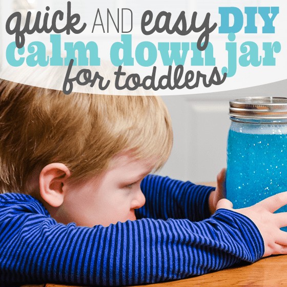 Quick And Easy Diy Calm Down Jar For Toddlers