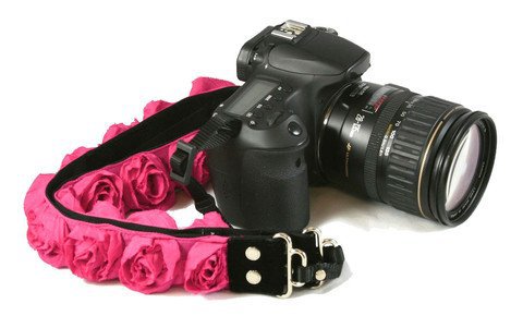 Hot-Pink-Organza-1.5_-DSLR-Camera-Strap---on-cam_large