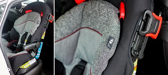 How to install eddie bauer car seat front clearance facing