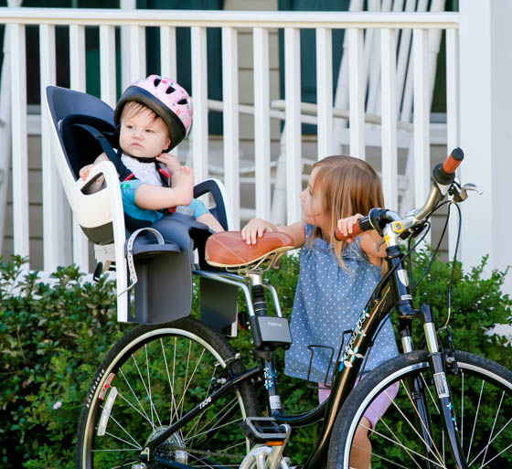 Baby on back of clearance bike