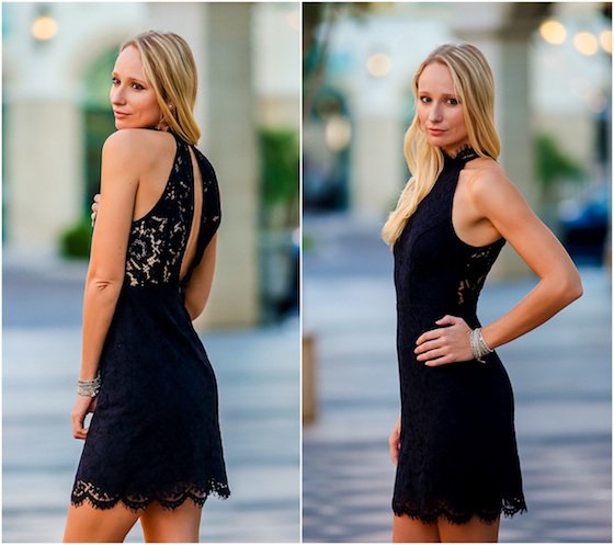 Heartbeat song black and navy blue backless hotsell lace dress