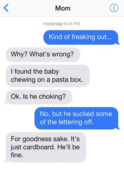 Real Life Texts From A First-Time-Mom 12 Daily Mom, Magazine For Families