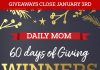 60 Days Of Giving: Winners!