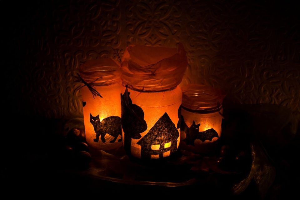 Diy Halloween Candle Holders