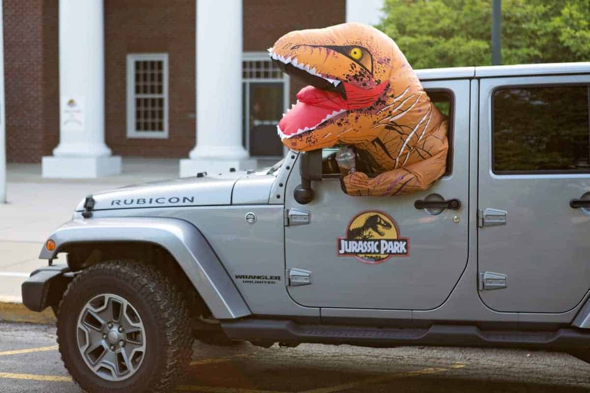 Back To School Photos: A Little Dino Heads To School