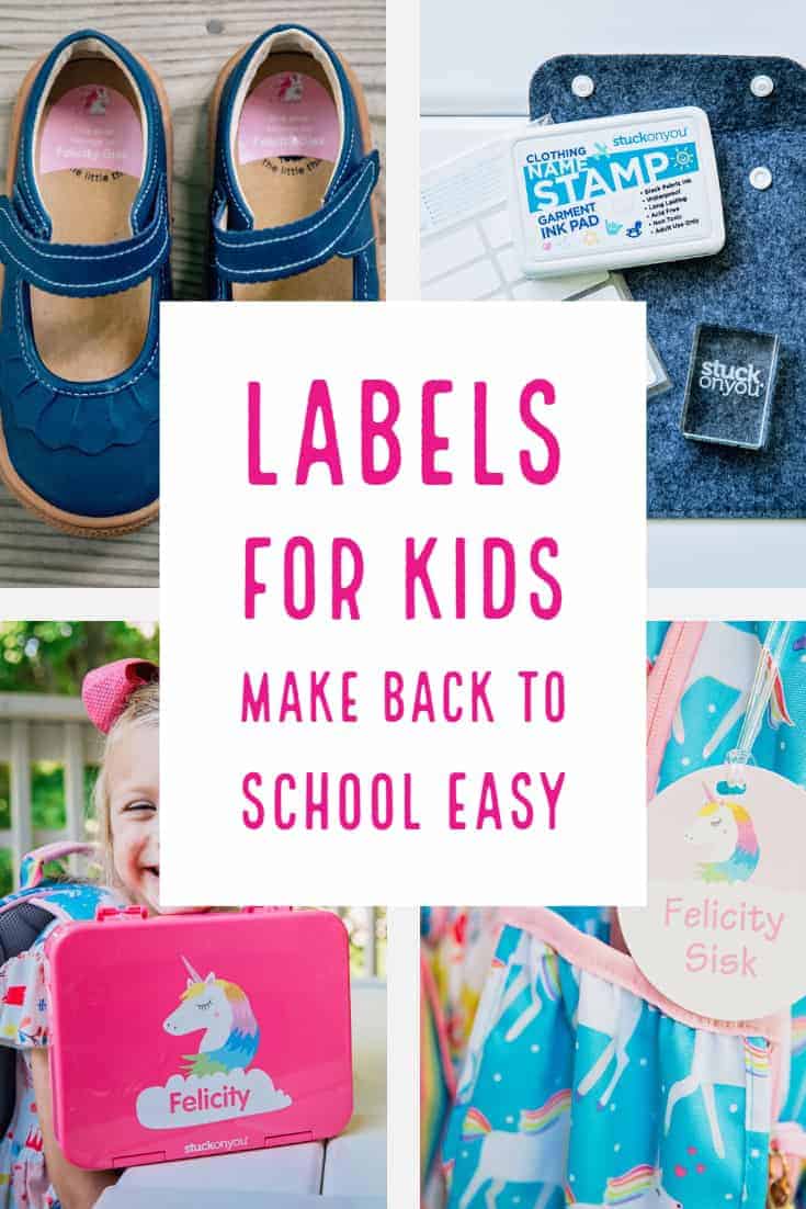 Labels For Kids Make Back To School Easy