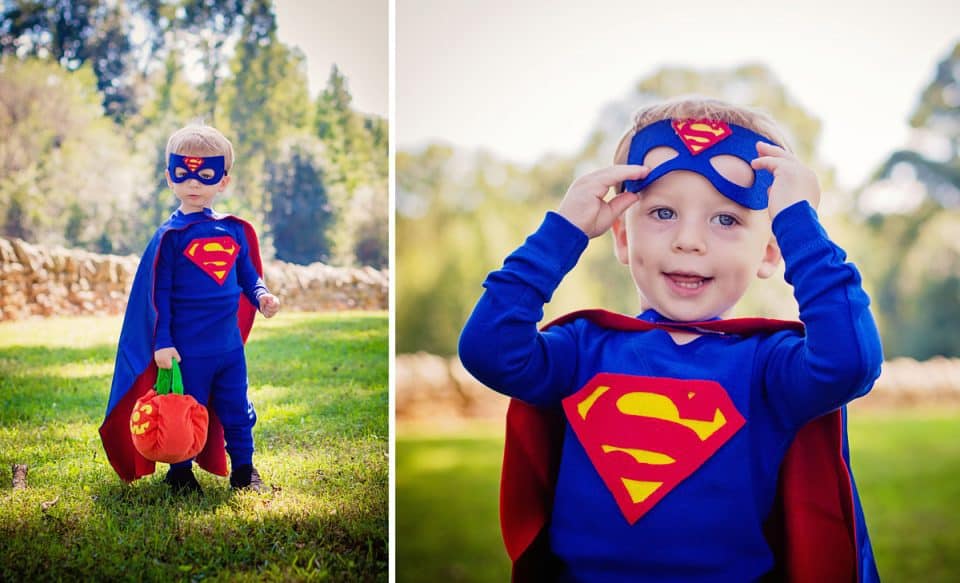 DIY Halloween Superman Collage