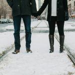couple date snow