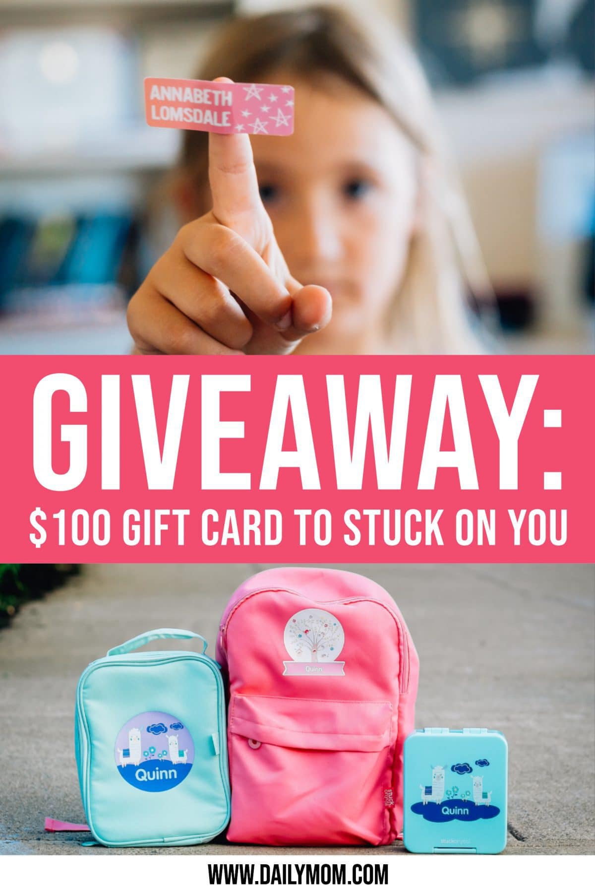 Giveaway: Stuck On You Personalized School Supplies