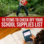 10 Items To Check Off Your School Supplies List