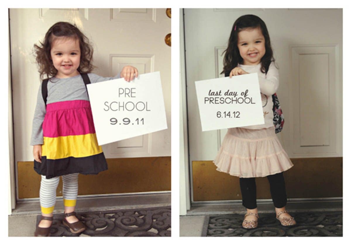 First Day Of School Photo Ideas