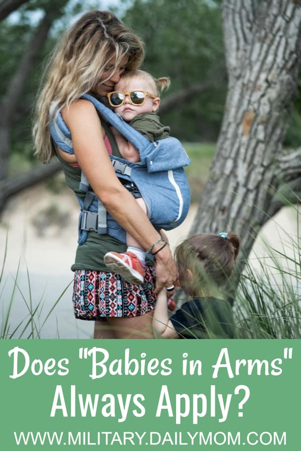 Babies In Arms Are Welcome