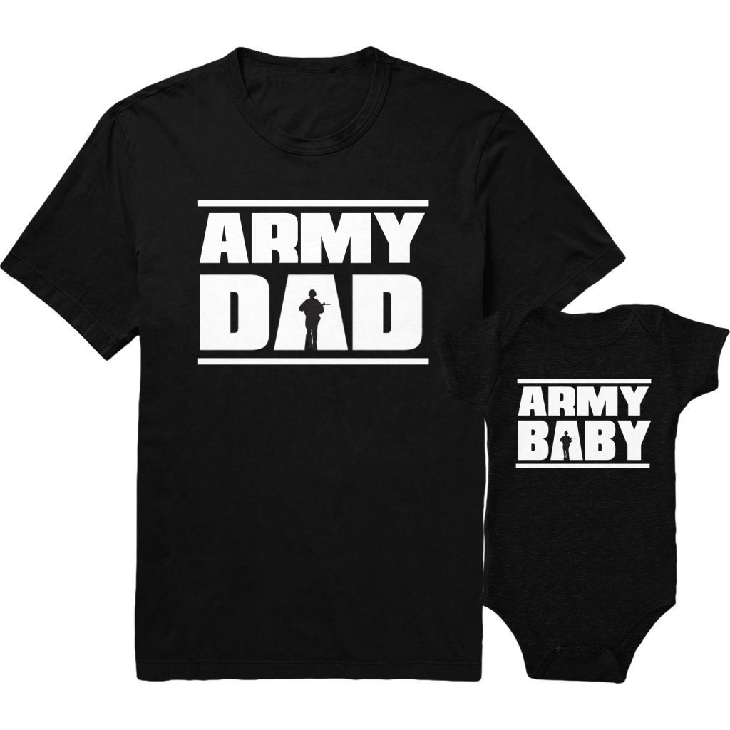 Army Dad Army Baby Shirts