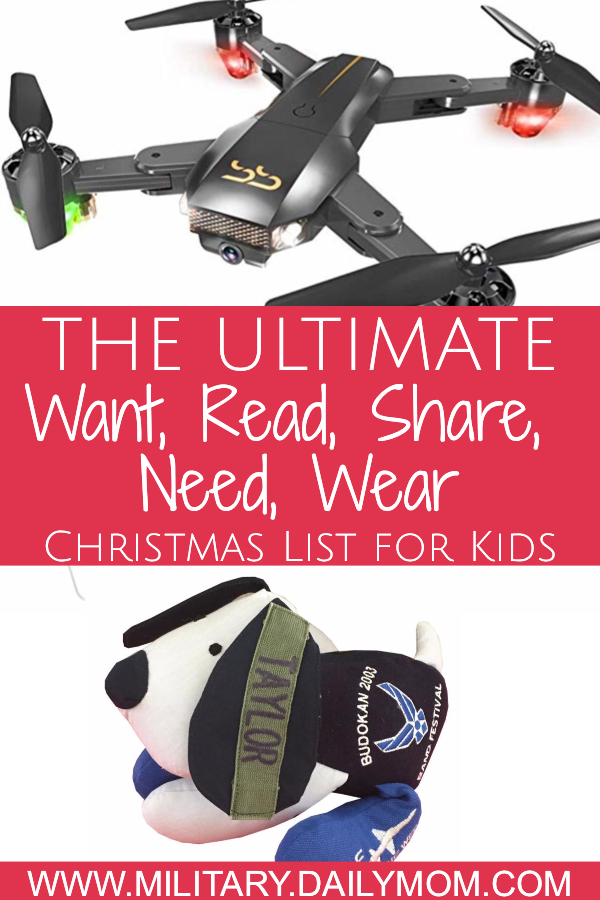 Our Favorite Want, Need, Share, Read Christmas List For Kids This Year