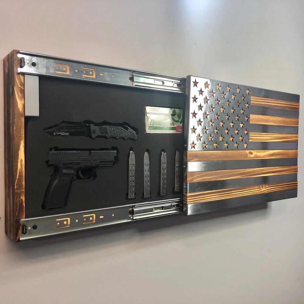 Metal Art Of Wisconsin Freedom Slider Cabinet