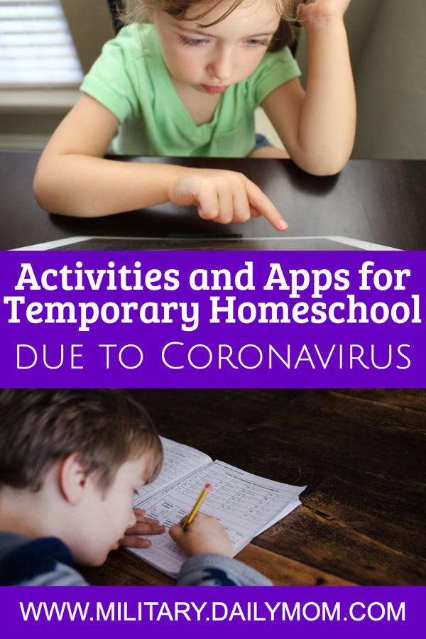 Activities And Educational Apps For Temporary Homeschooling During Coronavirus Quarantine