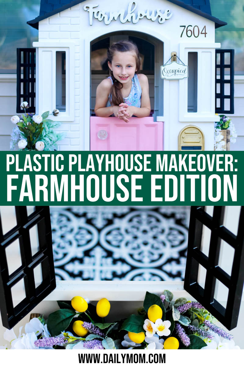 Plastic Playhouse Makeover: Farmhouse Edition
