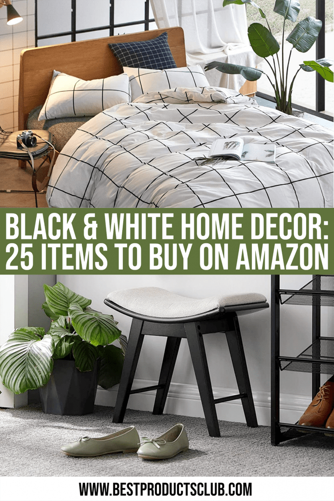 Best Black And White Home Decor Items You Can Buy On Amazon
