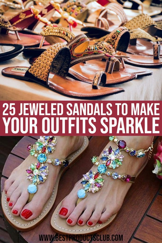 25 Jeweled Sandals To Make Your Outfits Sparkle