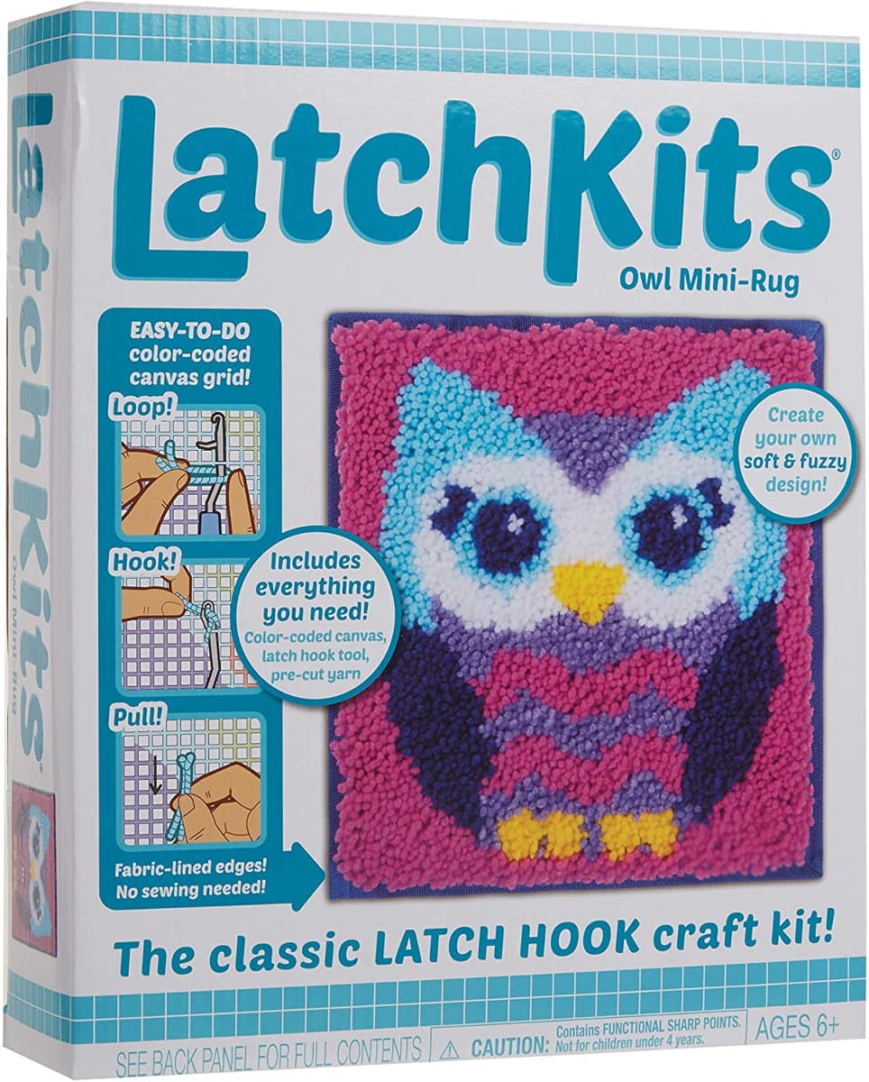 Leisure Arts Latch Hook Kit Cold Brew, 12 x 16, Latch Hook Kit, Latch  Hook Rug Kits, Rug Making Kit, Latch Hook Kits for Adults, Latch Hook Kits  for Adults Beginners