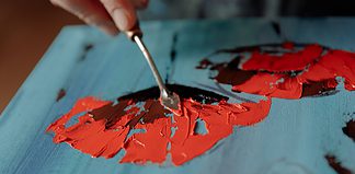 daily mom parent portal palette knife painting