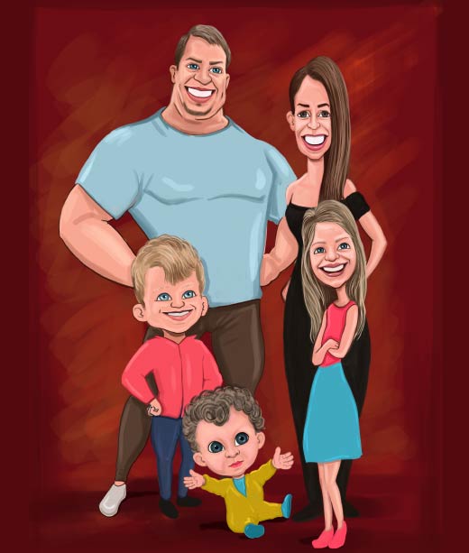 Family Caricature 2