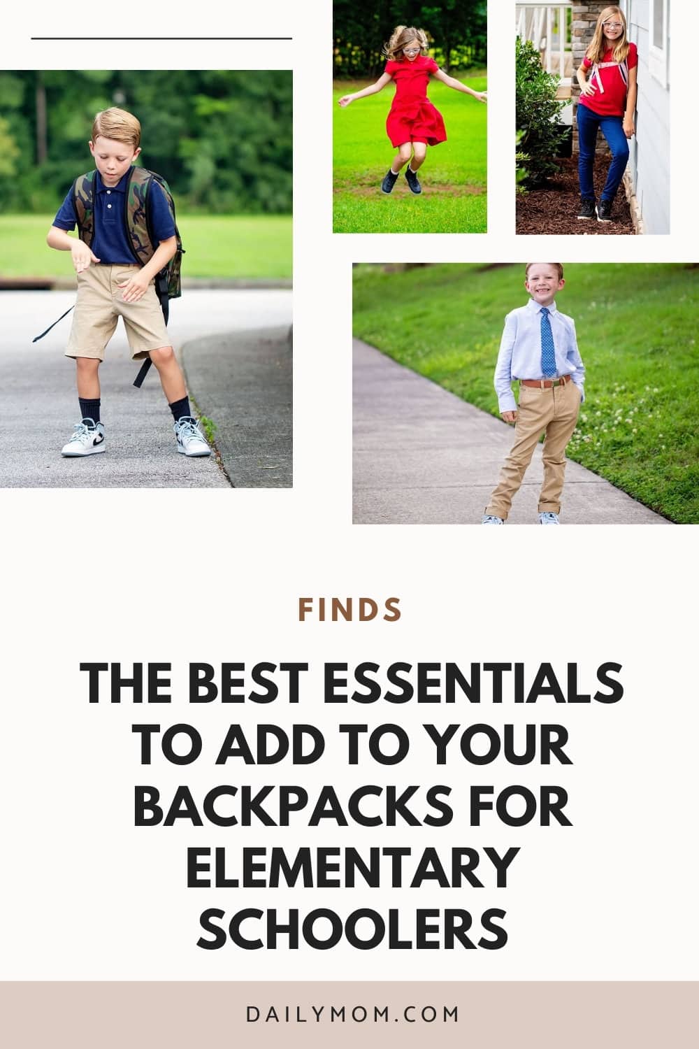 Daily Mom Parent Portal Backpacks For Elementary Schoolers Pin