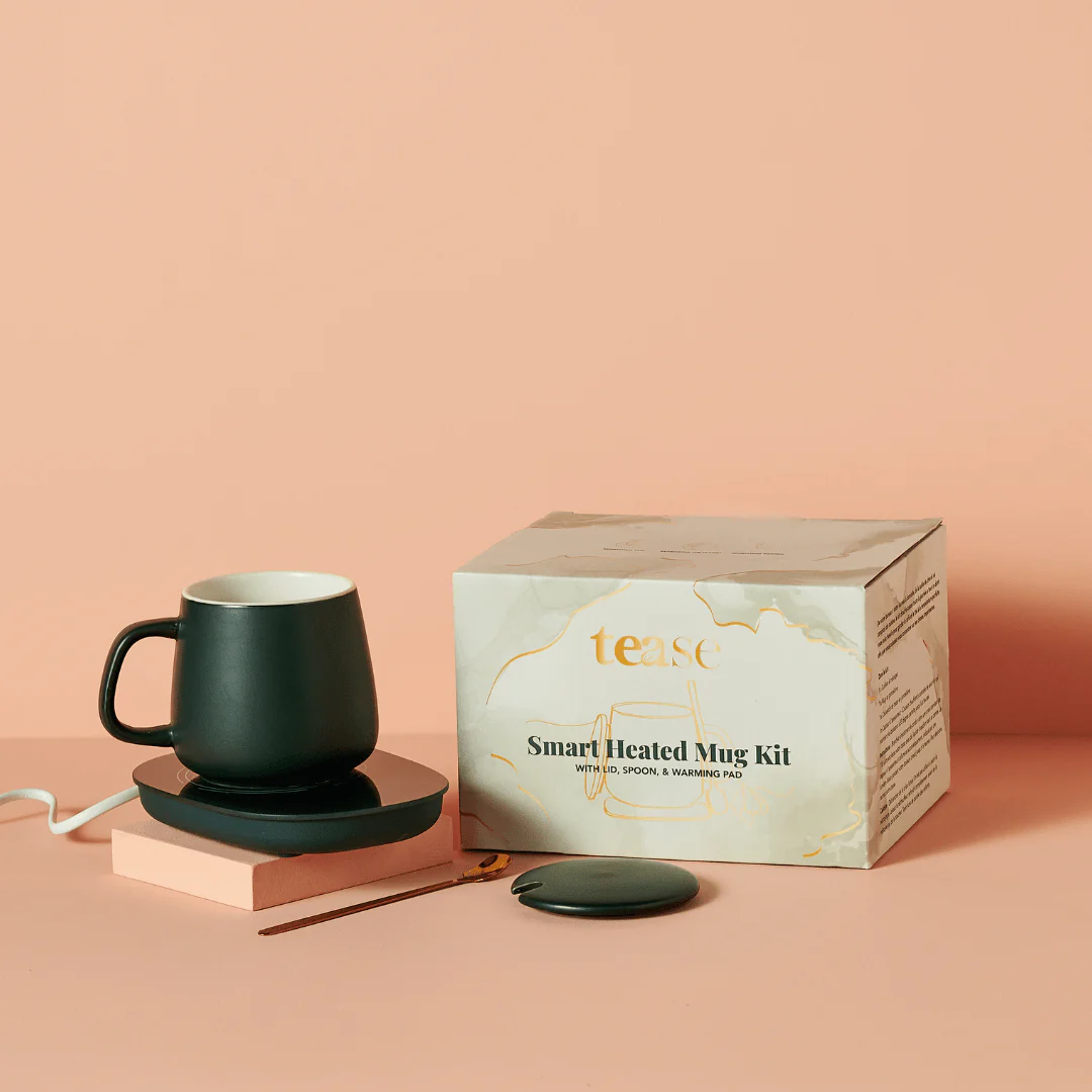 Tease Tea Tease Drinkware Mugs Deep Mint No Tea Smart Heated Mug Kit Smart Heated Mug Kit Mug Warmer Set 36713038577720 1800X1800