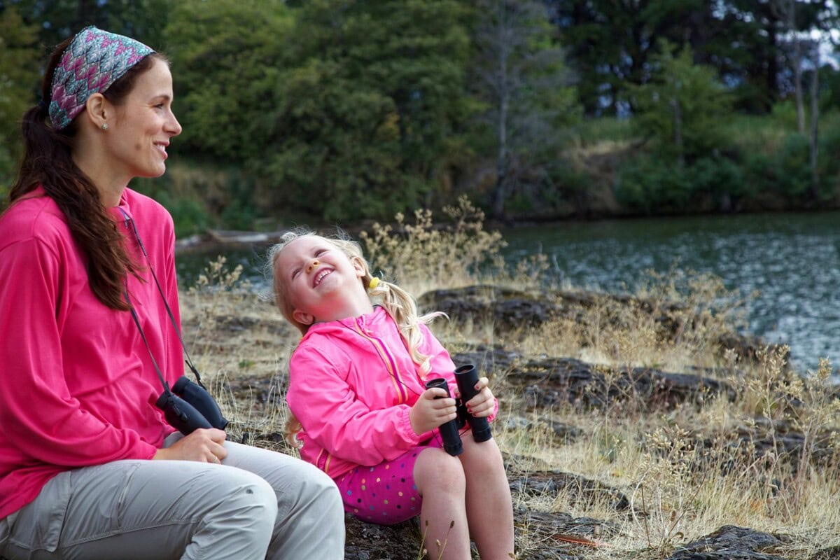 Mother Connect With Daughter Over An Outdoor Outing