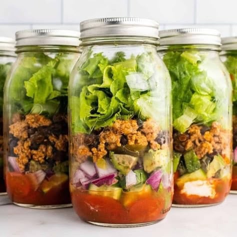 30 High-Protein Mason Jar Salad Recipes: The Perfect Salad in a Jar for High Protein and Healthy Meal Prep 9 Daily Mom, Magazine for Families Salad In A Jar Recipes