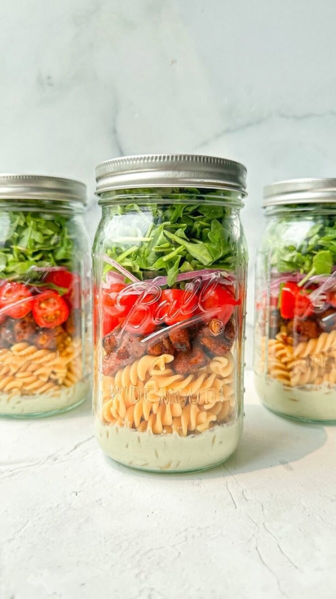 30 High-Protein Mason Jar Salad Recipes: The Perfect Salad in a Jar for High Protein and Healthy Meal Prep 6 Daily Mom, Magazine for Families Salad In A Jar Recipes