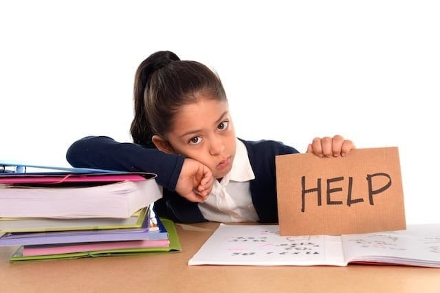 Parent Helping With Homework